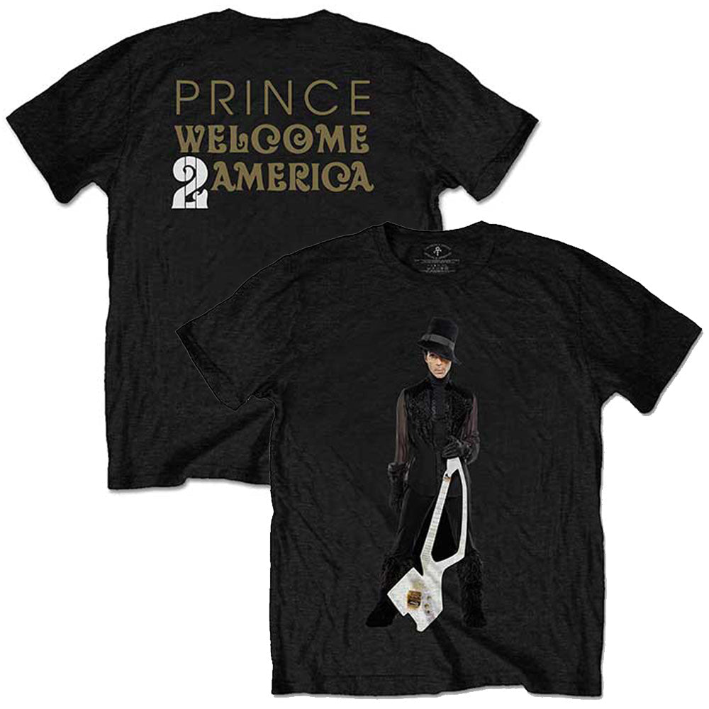 PRINCE - (追悼 10年 ) - W2A White Guitar / バックプリントあり